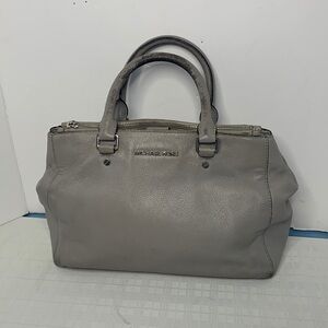 Michael Kors Sutton Saffiano Leather Medium Satchel - Grey